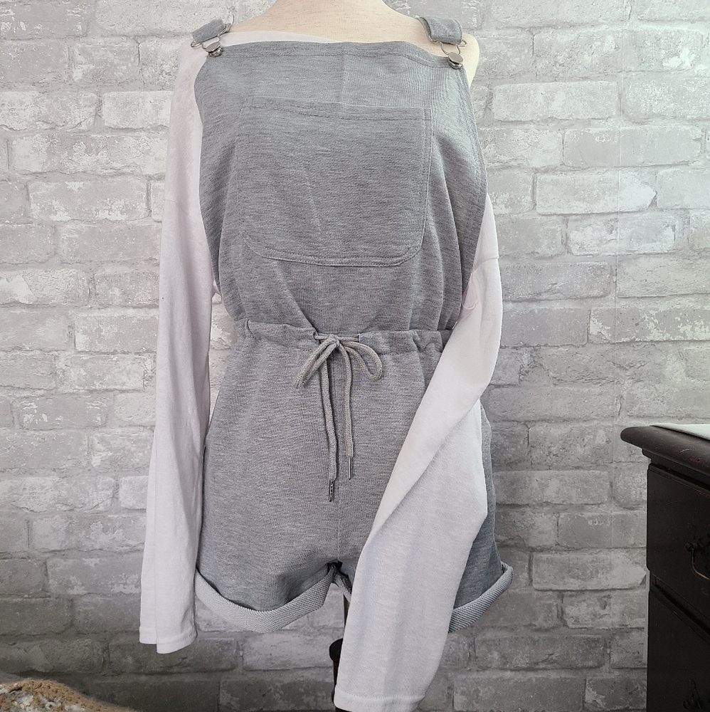 🖤 Sweat-Pant Style Overalls (Shorts)